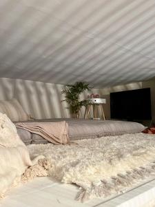 Et opholdsområde på Modern Flat in Central Edinburgh