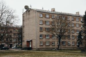 a large brick building with at TK apartamenti 2 in Rēzekne