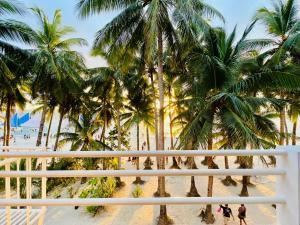 a view of a beach with palm trees at Casa Fiesta Resort in Boracay