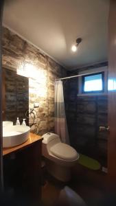 Koupelna v ubytování Cabañas Casa Torres