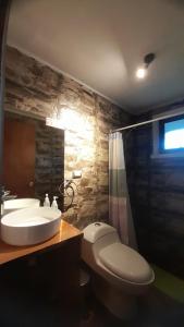 Koupelna v ubytování Cabañas Casa Torres