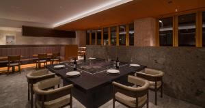 Restaurace v ubytování HOTEL LA VIGNE HAKUBA by Onko Chishin