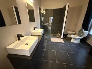 Bilik mandi di Jolie Maison spacieuse 6 min Centre Auxerre