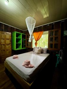 Katil atau katil-katil dalam bilik di Madre Selva Hostel