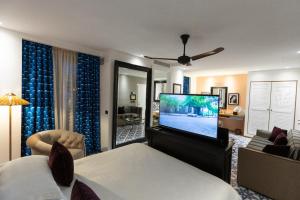 TV a/nebo společenská místnost v ubytování Boutique Hotel Esplanade