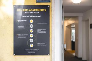 Ein Zertifikat, Auszeichnung, Logo oder anderes Dokument, das in der Unterkunft Homaris Apartments München Laim ausgestellt ist
