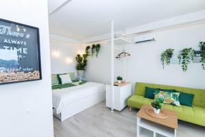 Χώρος καθιστικού στο Sunset Studio Puerto Rico