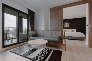 Istumisnurk majutusasutuses Blu Monkey Hub and Hotel Laguna, Bangtao Phuket