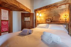 Postel nebo postele na pokoji v ubytování Le Chalet Des Vaches