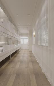 Postel nebo postele na pokoji v ubytování Hangzhou Jian zhi er qi youth hotel binjiang branch