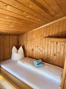 Posteľ alebo postele v izbe v ubytovaní Sepplhütte