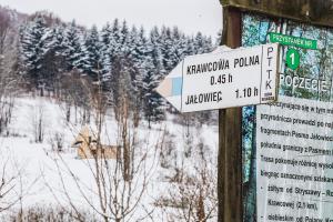 Pyrgielówka- chata Roztoki v zime