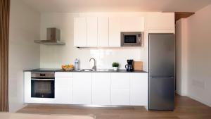 Kuchyň nebo kuchyňský kout v ubytování Apartamento Isdan