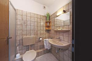 Koupelna v ubytování Hotel Hülsmann Garni