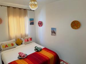 Postel nebo postele na pokoji v ubytování Mabidi Surf Taghazout