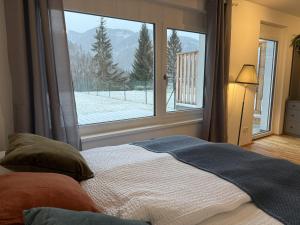Llit o llits en una habitació de Bergzauber am Semmering
