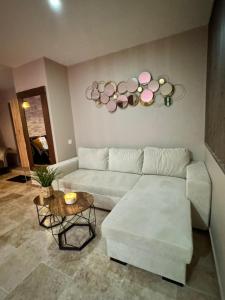Posezení v ubytování Le boudoir suite&spa