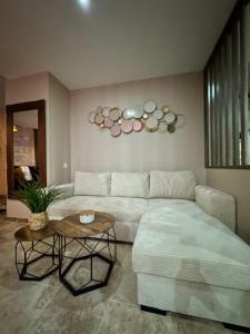 Posezení v ubytování Le boudoir suite&spa