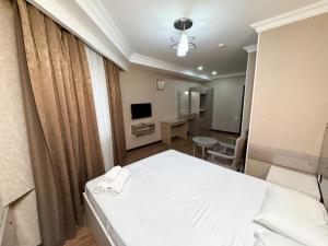 TV a/nebo společenská místnost v ubytování Consul Hotel
