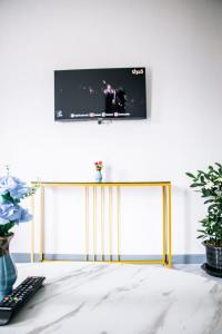 TV a/nebo společenská místnost v ubytování Relax home