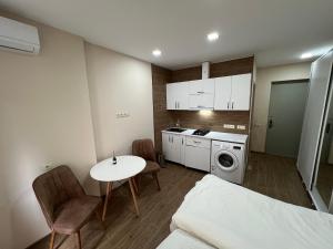 Kuchyň nebo kuchyňský kout v ubytování HOTEL PARIS + 37 fotografií