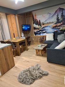 TV a/nebo společenská místnost v ubytování Apartman Mila
