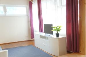 Televízia a/alebo spoločenská miestnosť v ubytovaní Pongau Central Rooftop Apartment