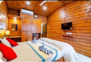 TV a/nebo společenská místnost v ubytování Royalstar Resort