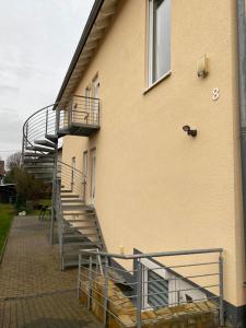 Balkón nebo terasa v ubytování Ferienwohnung Kilz II in Gensingen