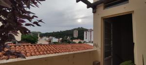 a view of a city from a building at Casa Central in Socorro
