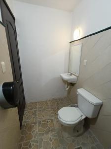 Koupelna v ubytování Hotel Rath