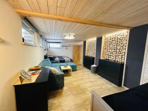 Postel nebo postele na pokoji v ubytování Apartmán Kunst