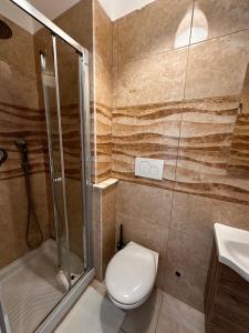 Koupelna v ubytování Porta Maggiore room