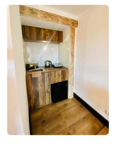 Η κουζίνα ή μικρή κουζίνα στο Janiołowa Ostoja Apartament pod Tatrami