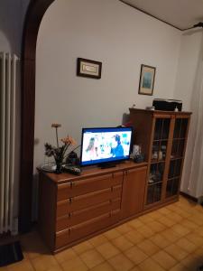 TV a/nebo společenská místnost v ubytování Camera in appartamento