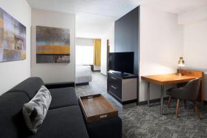TV a/nebo společenská místnost v ubytování SpringHill Suites Austin Round Rock