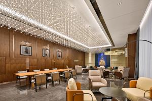 Posezení v ubytování Shanghai Hongqiao Yankuang Tulip Hotel