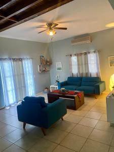 Χώρος καθιστικού στο Casa Relax