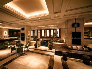 Χώρος καθιστικού στο One Station Hotel Kumamoto -DLIGHT LIFE & HOTELS-