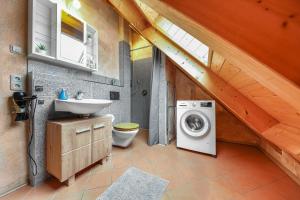 Kuchyň nebo kuchyňský kout v ubytování Apartment Robin
