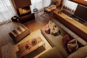 Uma área de estar em K Lodge Mountain