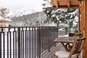 Uma varanda ou terraço em K Lodge Mountain