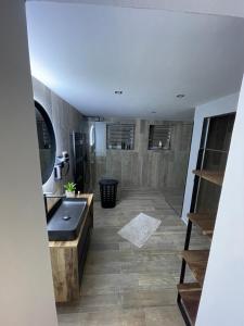 Ein Badezimmer in der Unterkunft Apartmány Klicperka