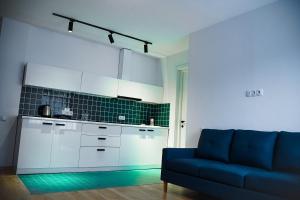 Kuchyň nebo kuchyňský kout v ubytování Kazbegi Apartments