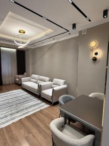 Posezení v ubytování Apartment A