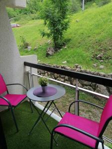 Κήπος έξω από το Au pied des pistes