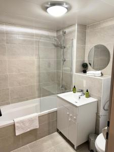 Koupelna v ubytování Apartment am Ossiachersee mit eigenem Seezugang