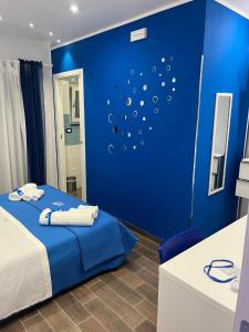 B&B Santorini客房内的一张或多张床位