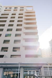 a view of the facade of a building at Port Europa in Calpe