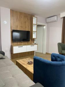 TV a/nebo společenská místnost v ubytování Relax & Lux apartman